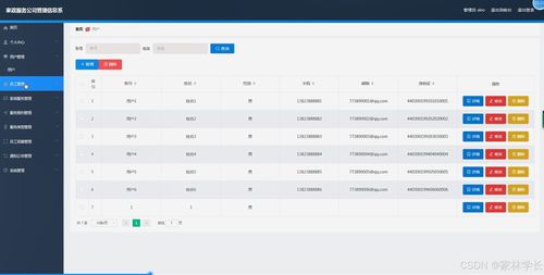 家政服務公司管理信息系統設計與實現